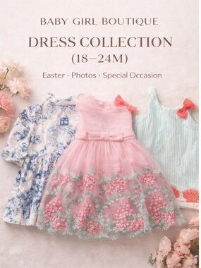 Gymboree Baby Girl Dress Bundle 18–24M Floral Party Easter Boutique Set